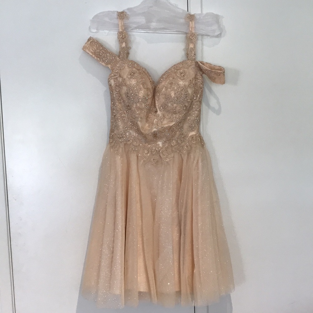 Cinderella Divine Dress (Champagne) Prom